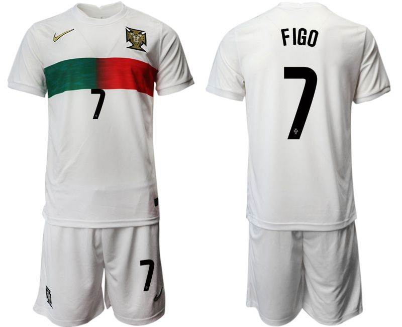 Men 2022 World Cup National Team Portugal away white 7 Soccer Jersey
